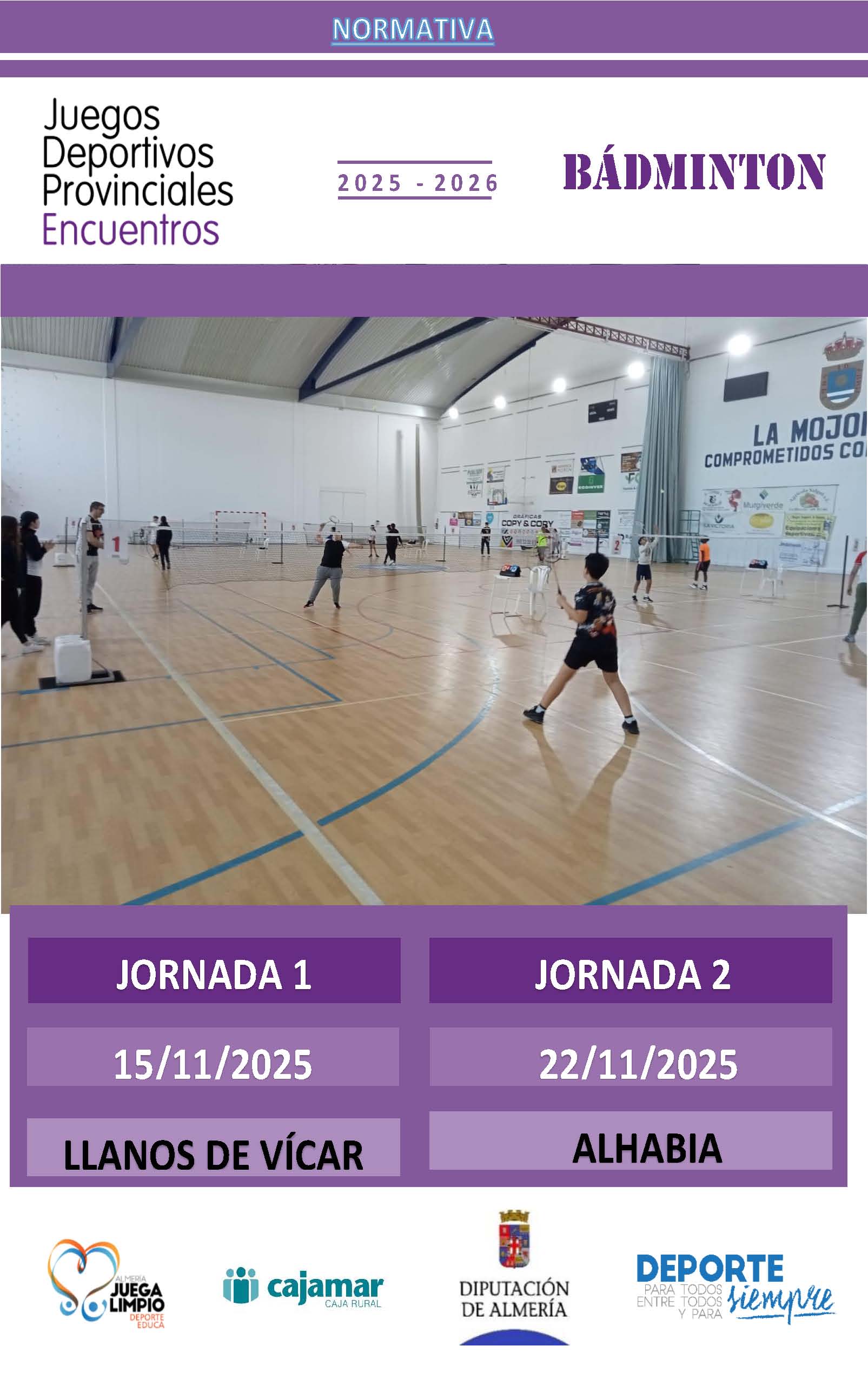 Encuentros Educativos de Promoción del Bádminton. Alhabia 22-11-25